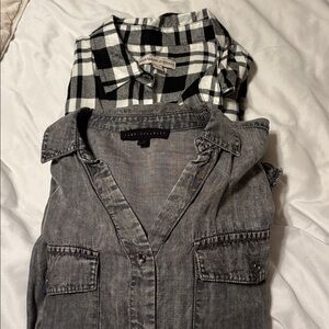 Jane and Delancy and Alexander Jordan women’s button down long sleeve shirts